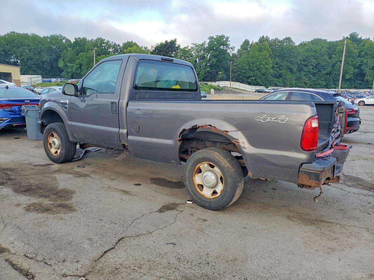2008 Ford F250 Super Duty Gray vin: 1FTNF21558EA01847