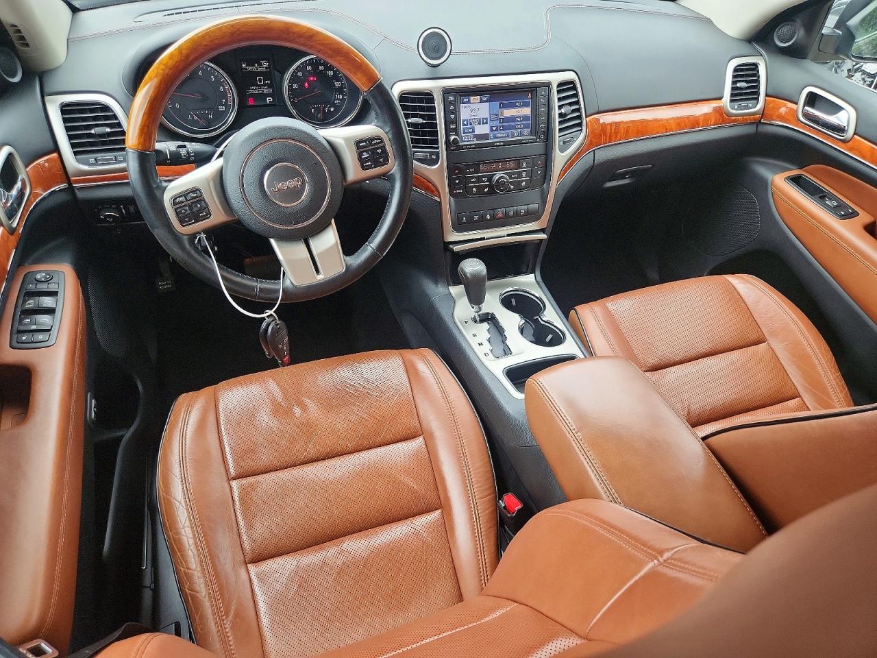 2012 Jeep Grand Cherokee Overland Black vin: 1C4RJECT8CC227866