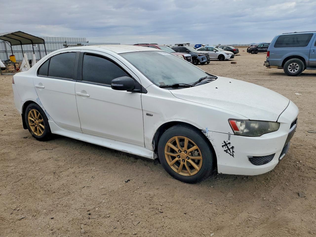 2015 Mitsubishi Lancer Es White vin: JA32U2FU3FU009732