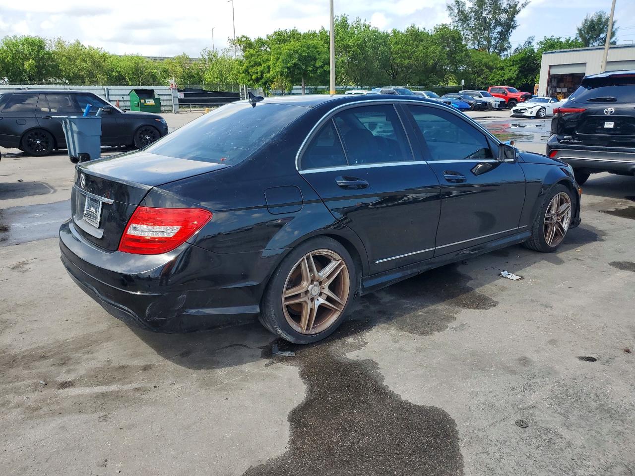 2014 Mercedes-benz C 250 Black vin: WDDGF4HB7EG232206