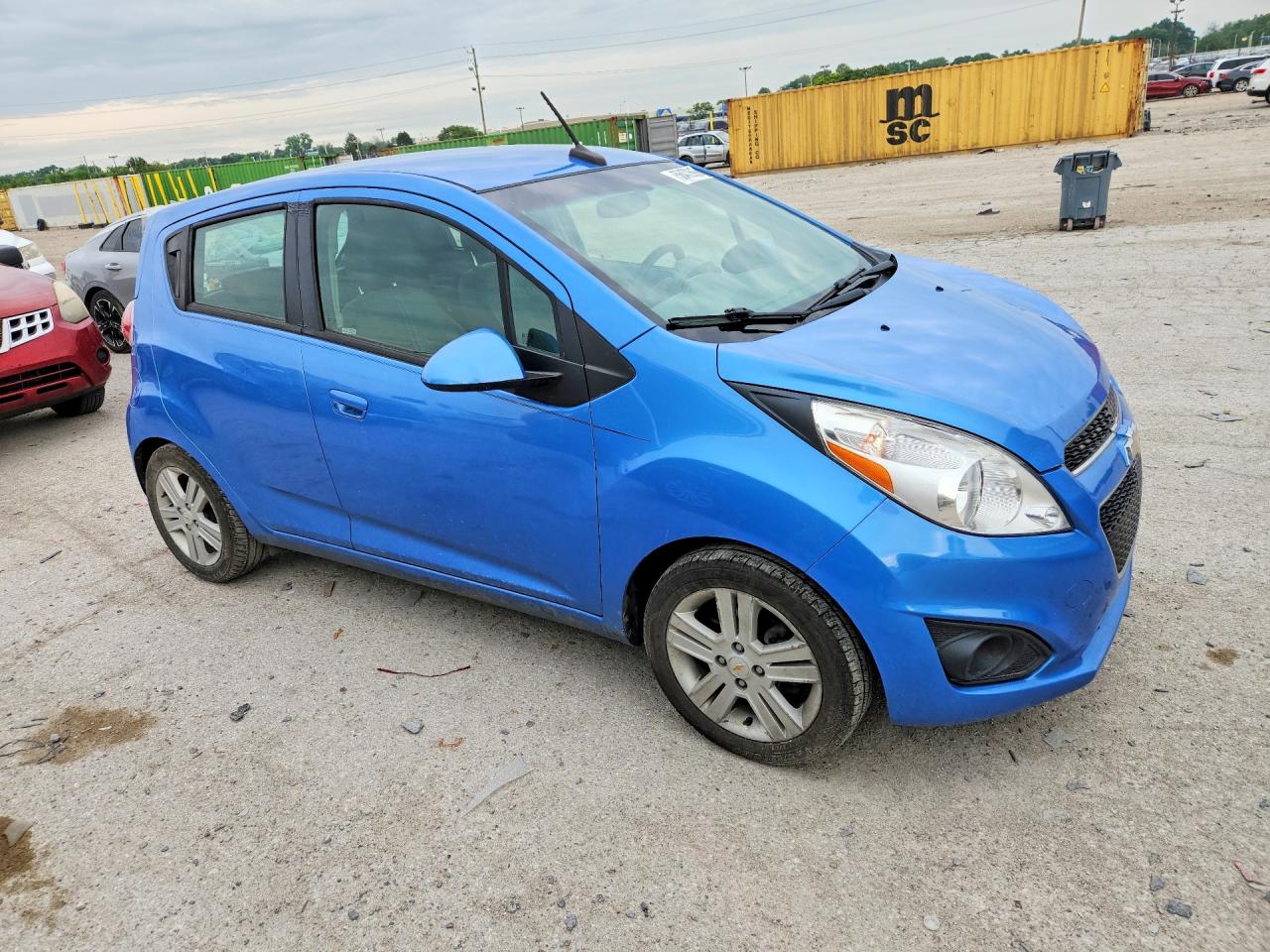 2014 Chevrolet Spark Ls Blue vin: KL8CB6S90EC590950