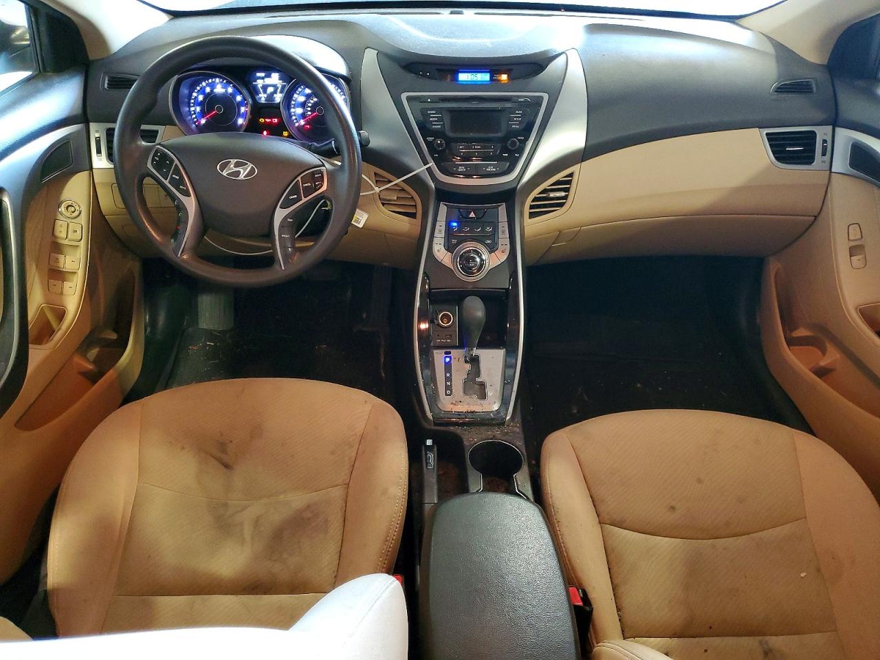 2013 Hyundai Elantra Gls White vin: 5NPDH4AE0DH374094
