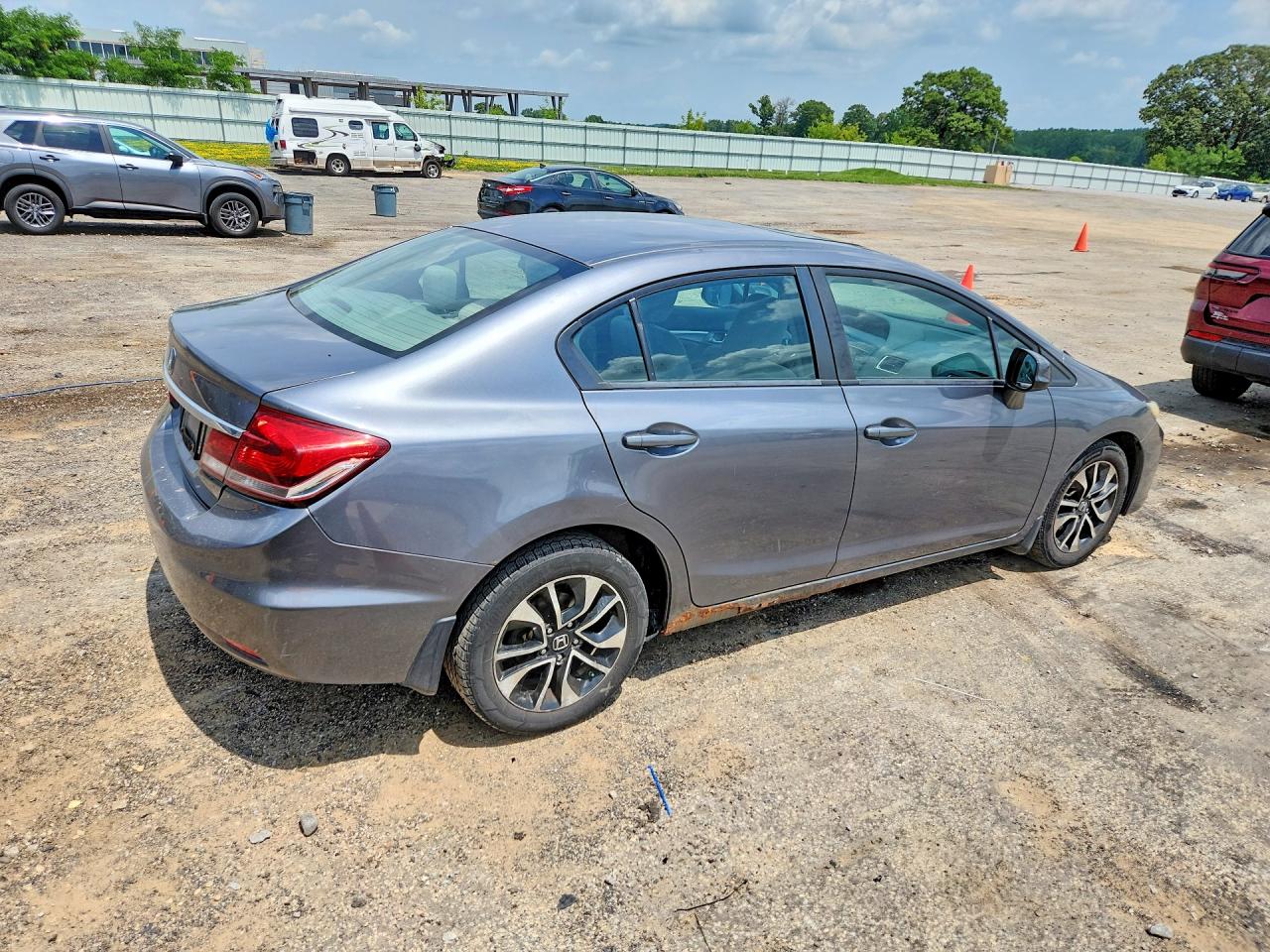 2013 Honda Civic Ex Silver vin: 19XFB2F8XDE031248