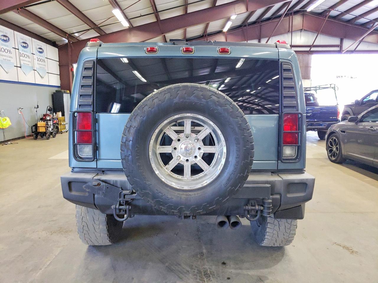 2005 Hummer H2 Blue vin: 5GRGN23U65H100699