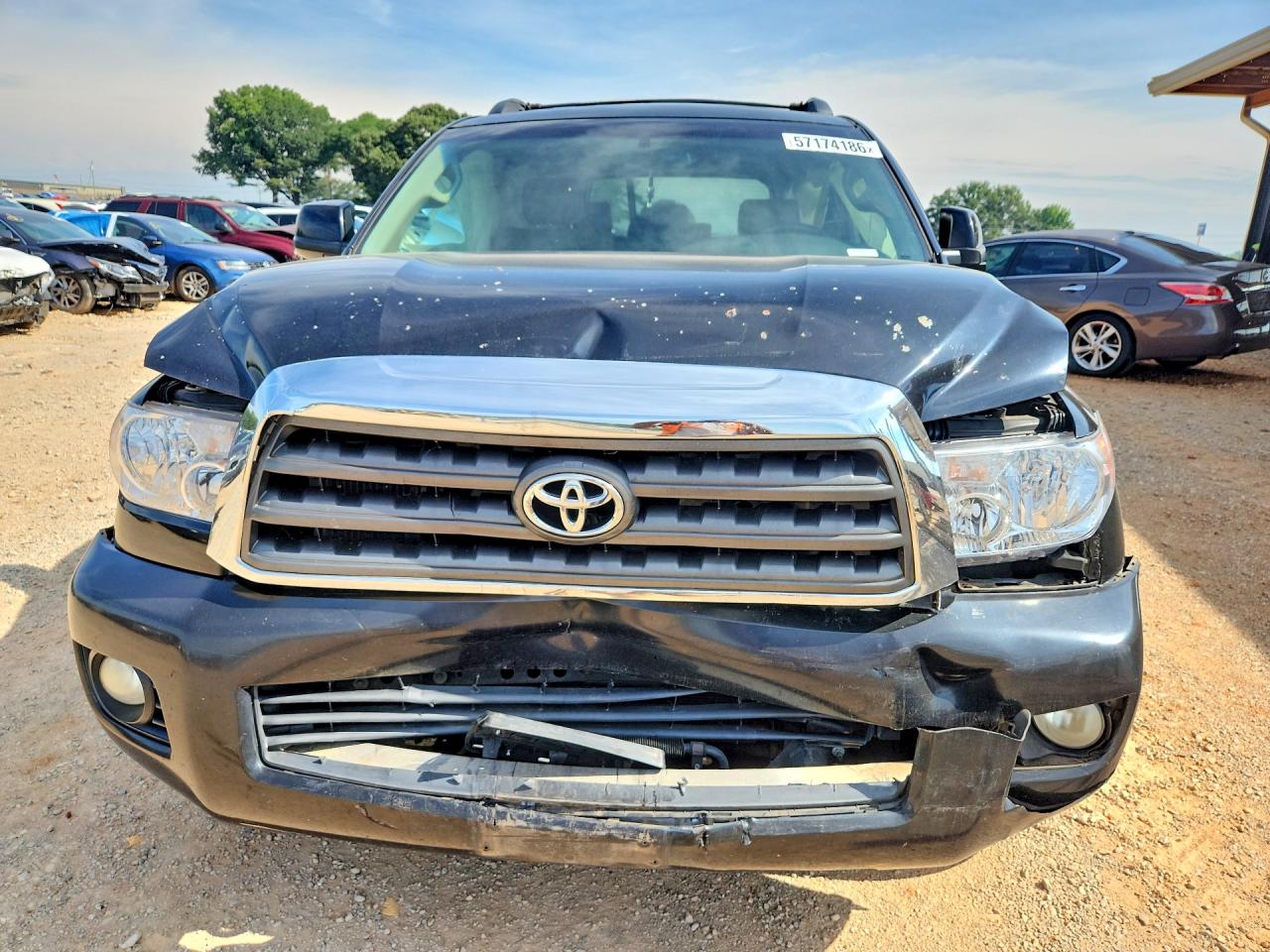 2008 Toyota Sequoia Sr5 Black vin: 5TDZY64A88S001959