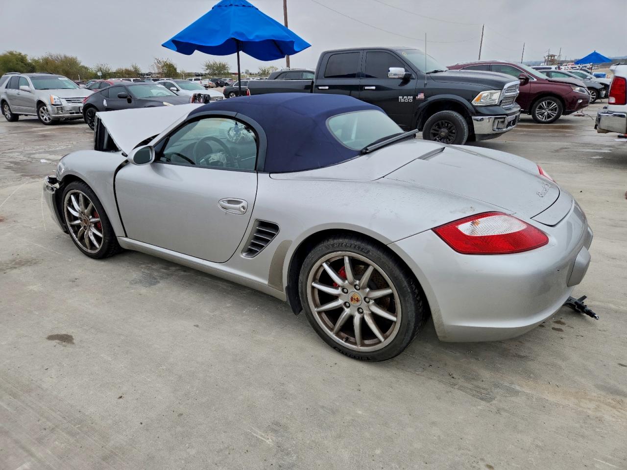 2005 Porsche Boxster S Silver vin: WP0CB29895U732123