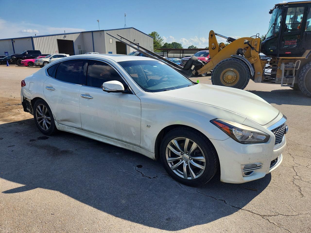 2015 Infiniti Q70 3.7 White vin: JN1BY1AP0FM542223