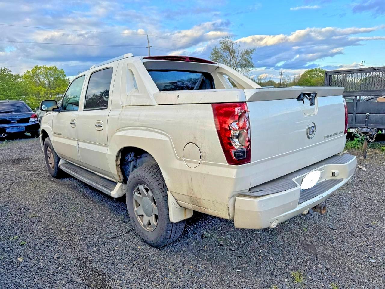 2002 Cadillac Escalade Ext White vin: 3GYEK63N72G331211