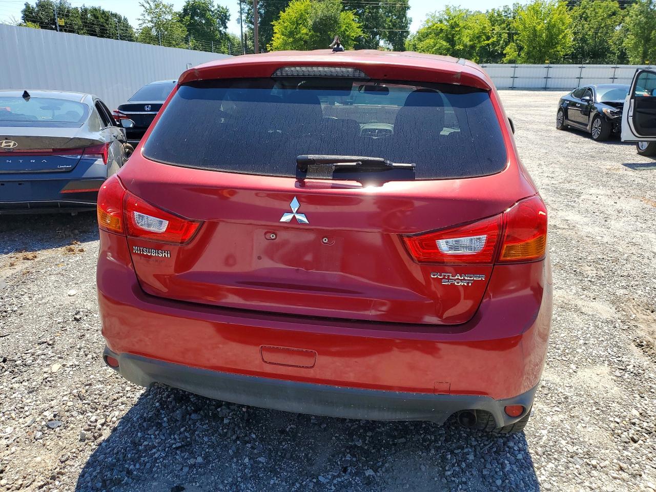 2015 Mitsubishi Outlander Sport Es Red vin: 4A4AP3AU2FE044783