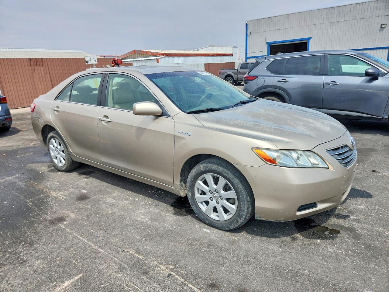 2007 Toyota Camry Hybrid Beige vin: JTNBB46KX73032123