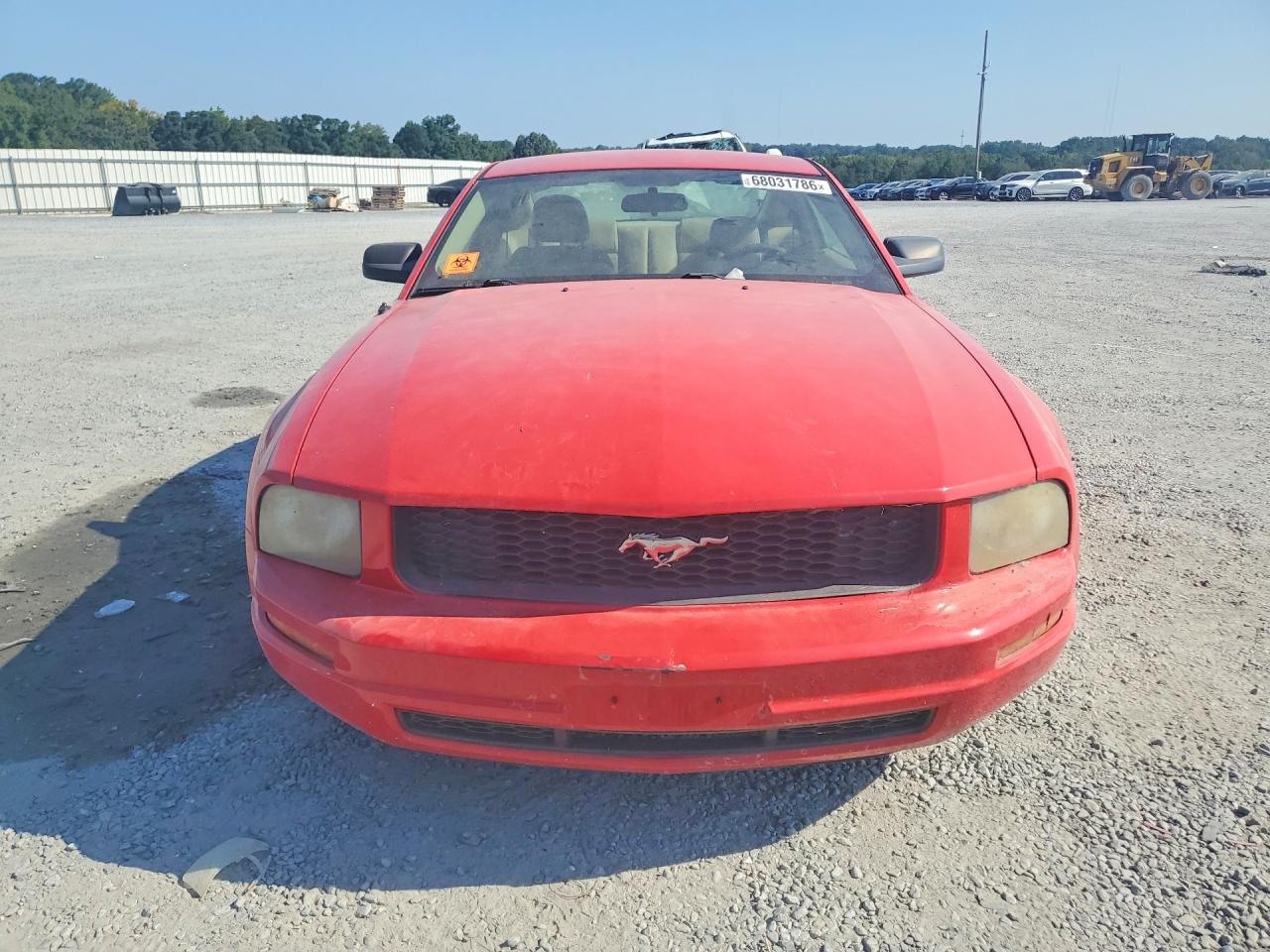 2007 Ford Mustang Red vin: 1ZVFT80N275255982