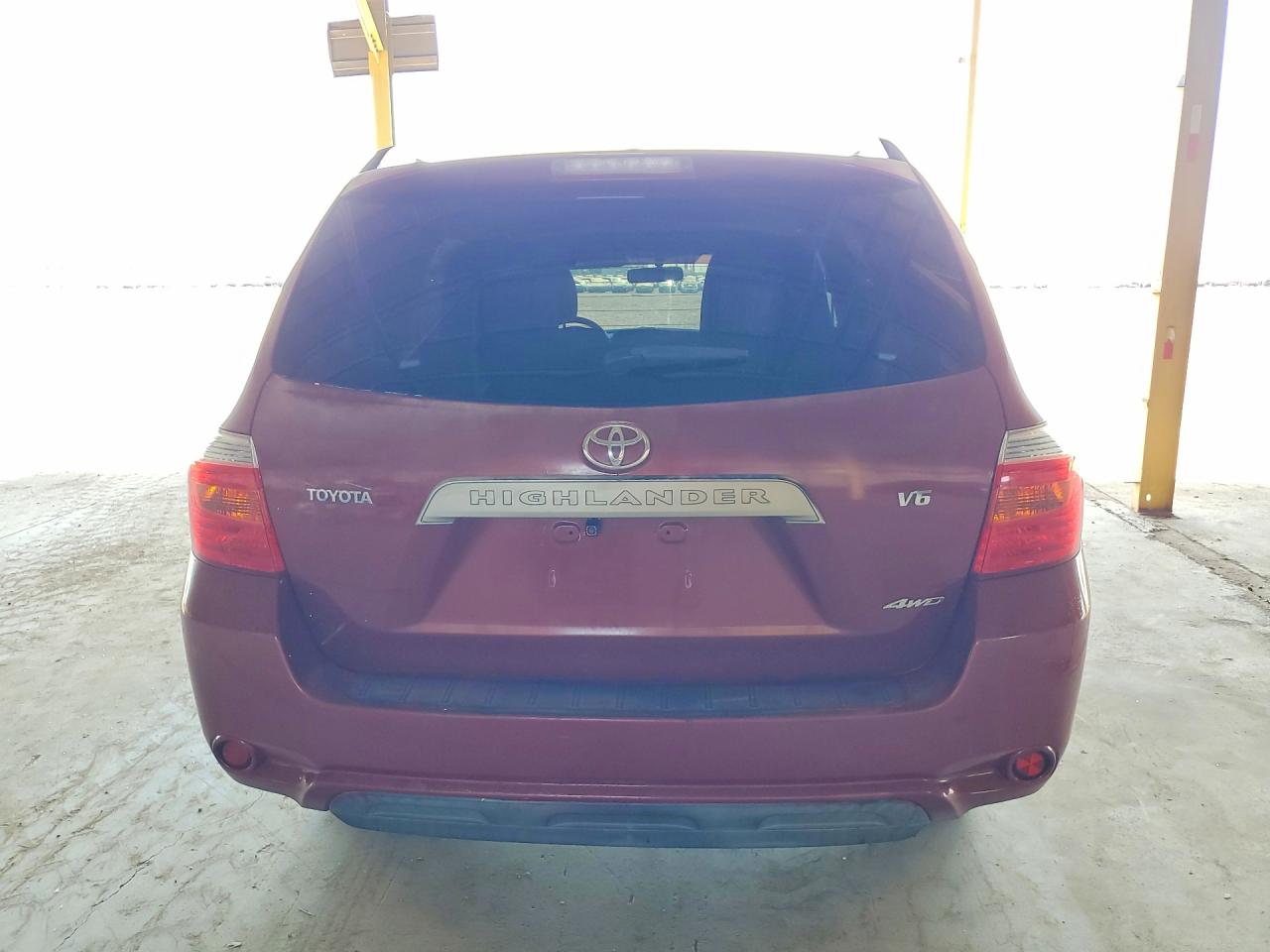2009 Toyota Highlander Base Burgundy vin: JTEES41A292117980
