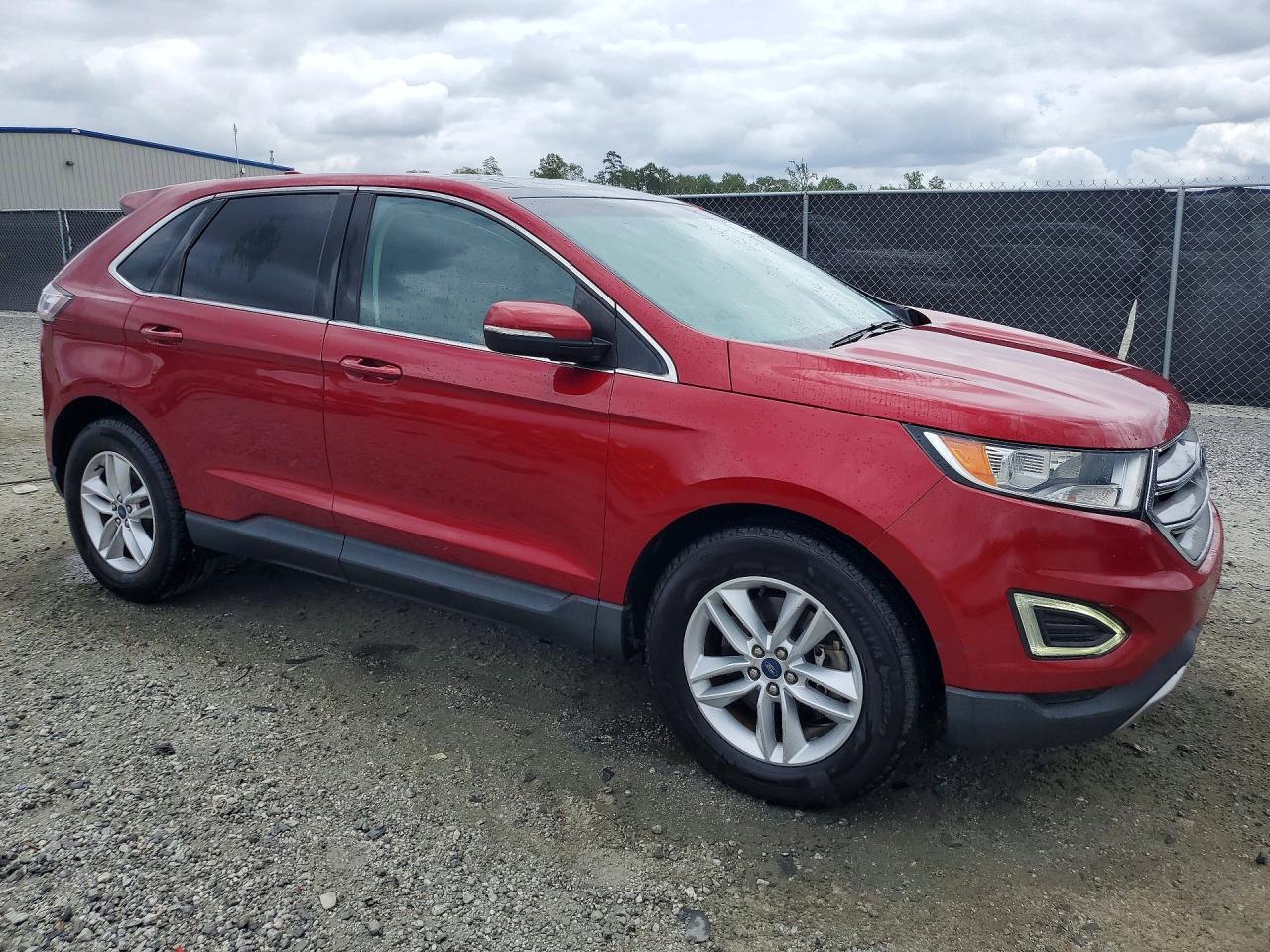 2015 Ford Edge Sel Red vin: 2FMTK4J93FBB69850