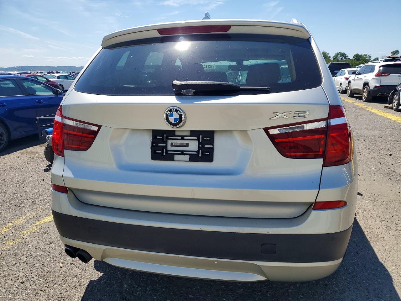 2011 Bmw X3 Xdrive35i Silver vin: 5UXWX7C50BL732084