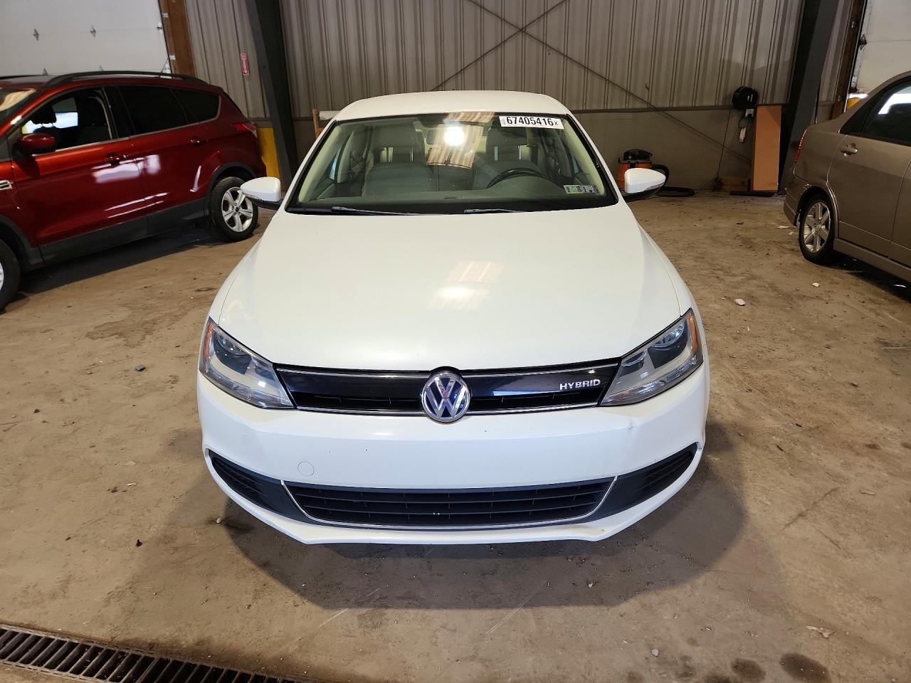 2013 Volkswagen Jetta Hybrid Белый vin: 3VW637AJXDM284156