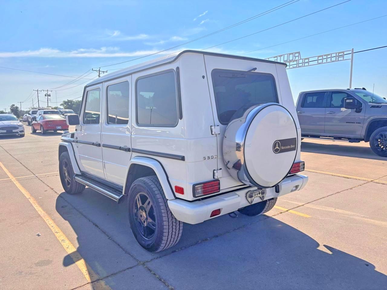 2002 Mercedes-benz G 500 White vin: WDCYR49E72X133230