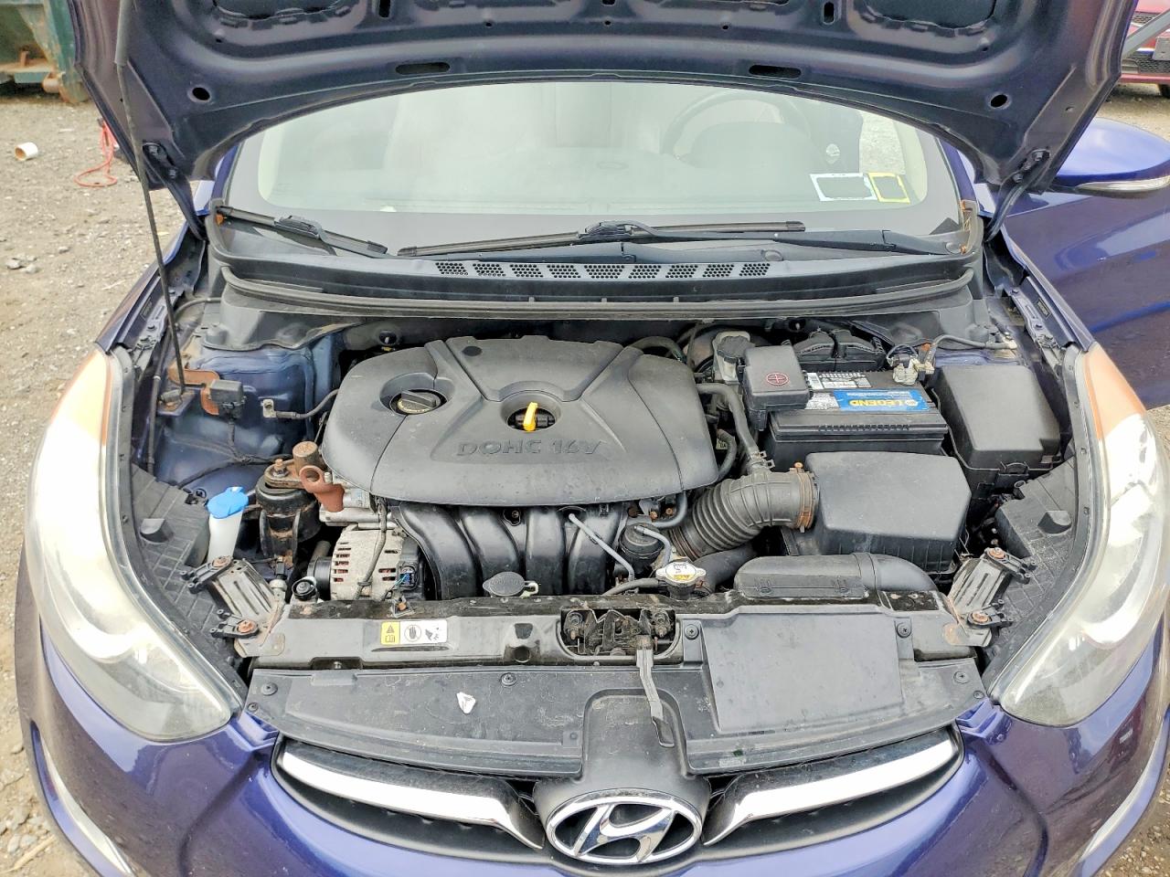 2013 Hyundai Elantra Limited Blue vin: 5NPDH4AE0DH326644