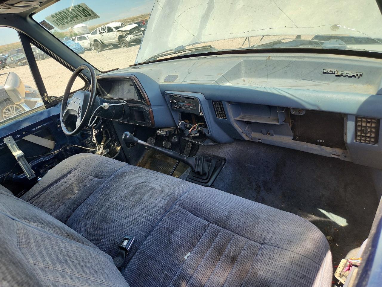 1991 Ford F250 Blue vin: 1FTEF26N2MPB24254
