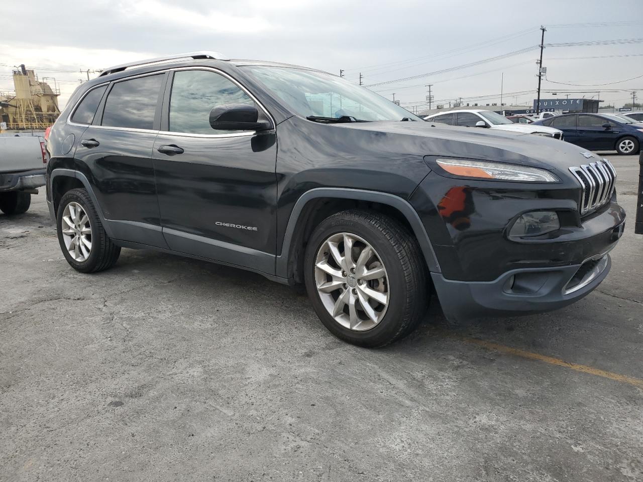 2014 Jeep Cherokee Limited Black vin: 1C4PJLDB2EW200004