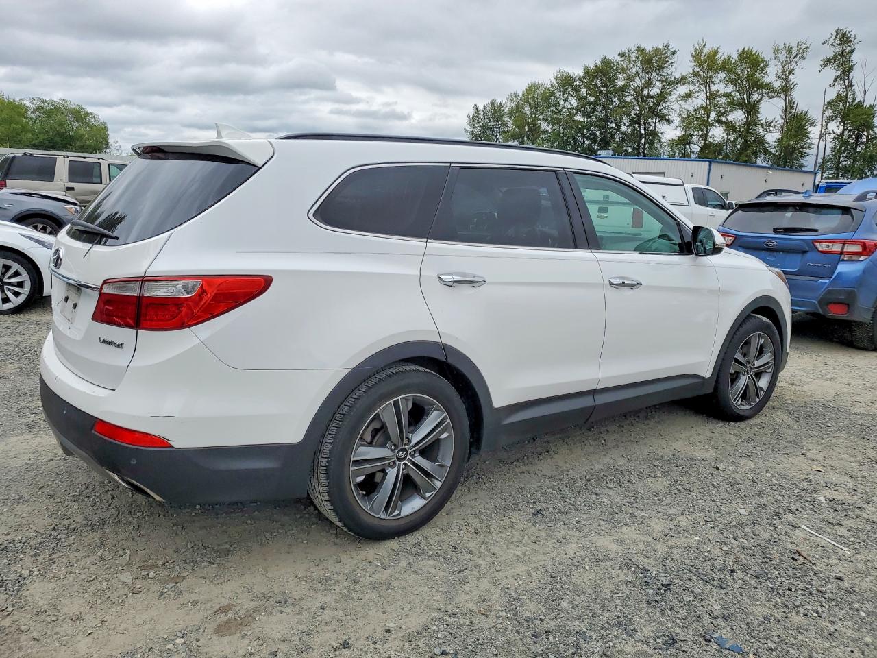 2014 Hyundai Santa Fe Limited White vin: KM8SR4HF8EU041602