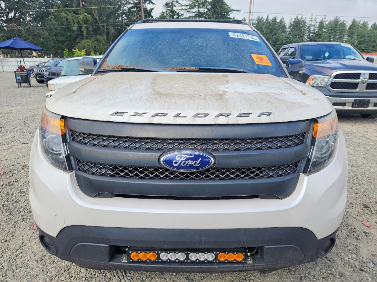 2013 Ford Explorer Sport White vin: 1FM5K8GT0DGC49504