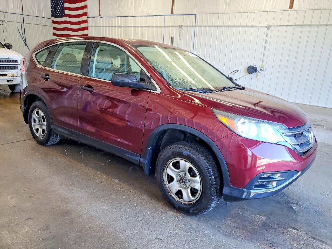 2012 Honda Cr-v Lx Maroon vin: 5J6RM4H31CL060660