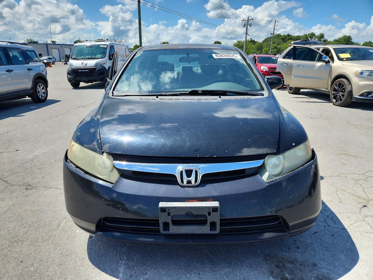 2007 Honda Civic Lx Black vin: 2HGFA16537H311736