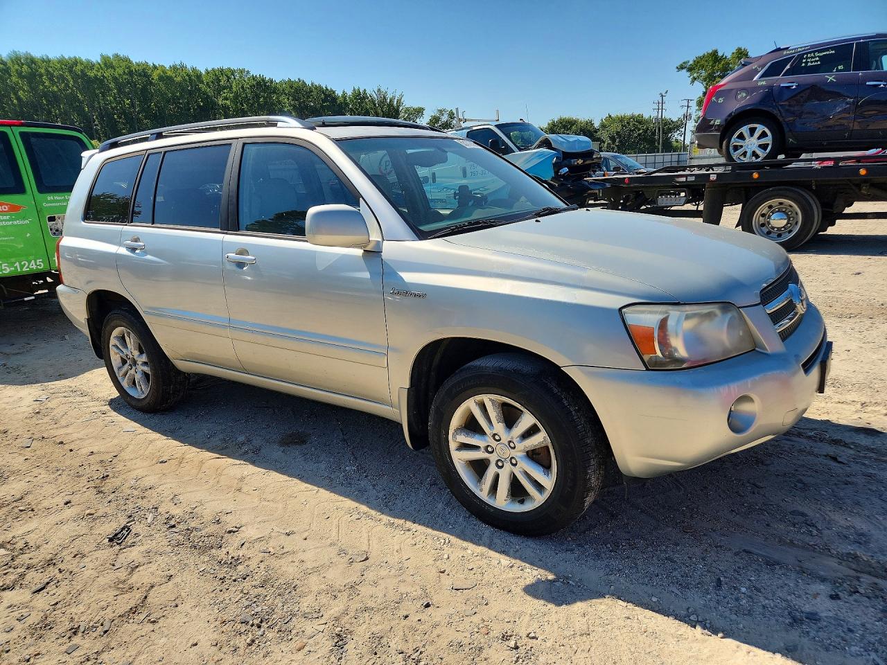 2006 Toyota Highlander Hybrid Серебряный vin: JTEEW21A060005453