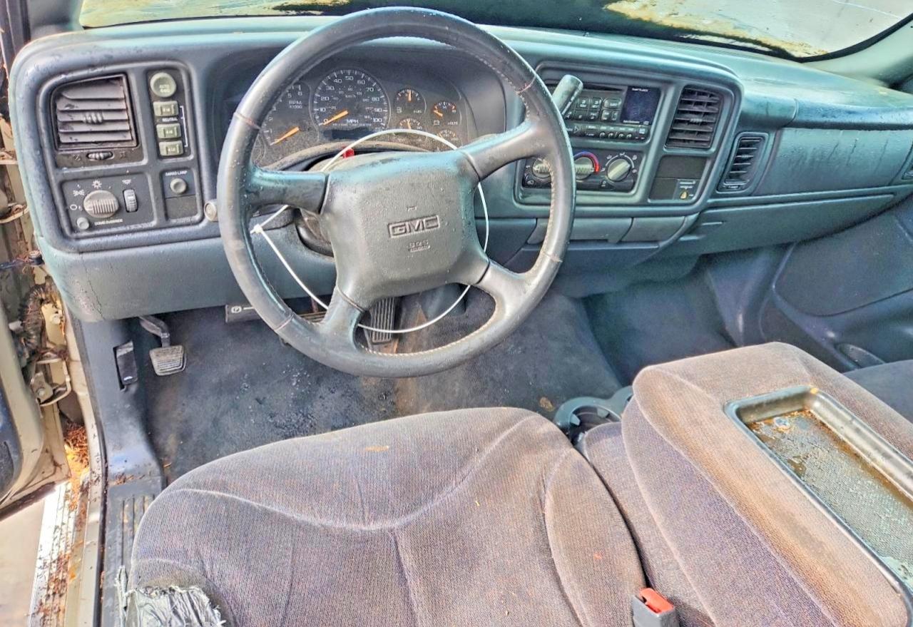 2002 Gmc New Sierra K1500 Gray vin: 1GTEK14T22Z231054