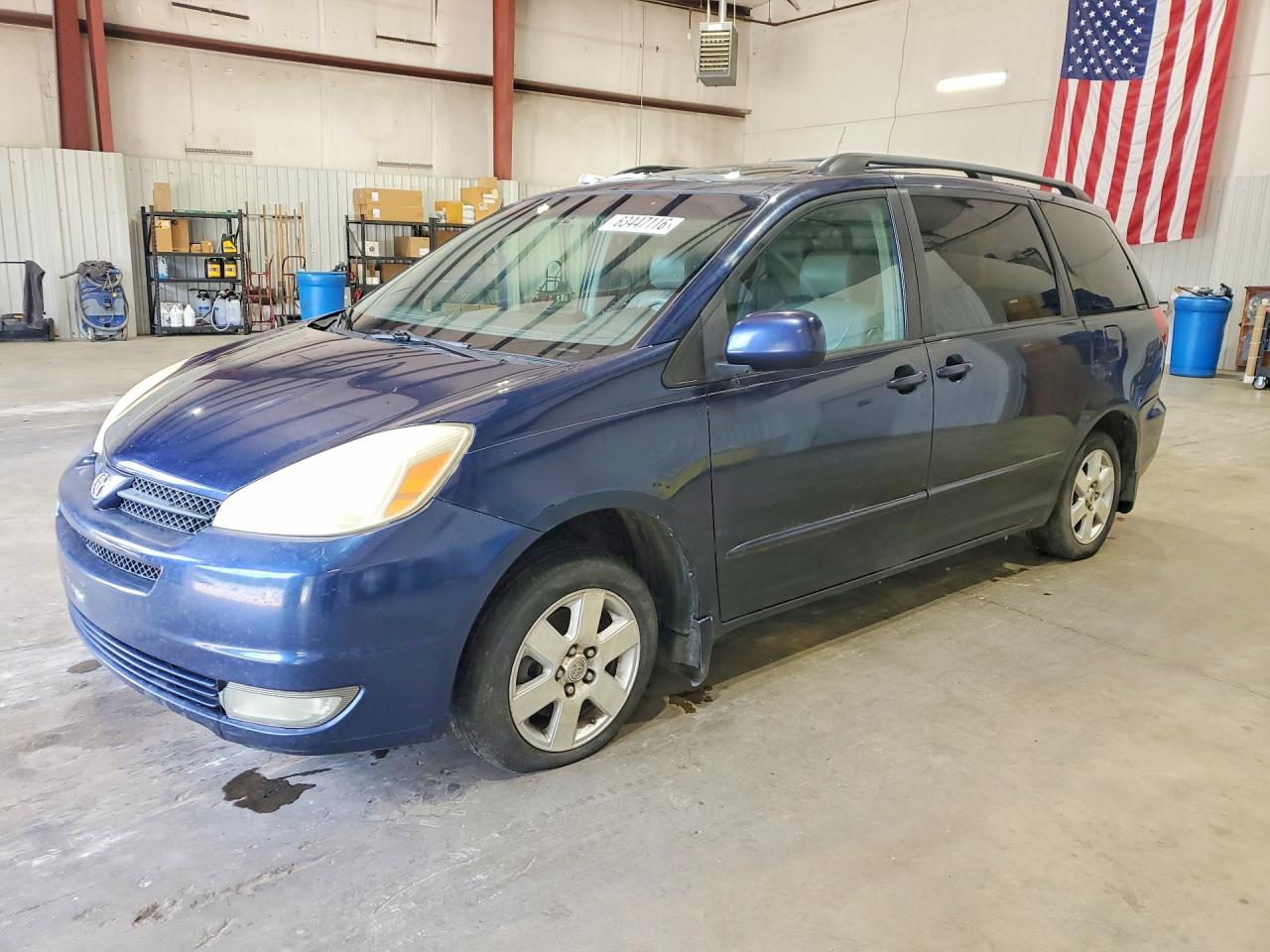 2004 Toyota Sienna Xle 7 Passenger Blue vin: 5TDZA22C44S013313