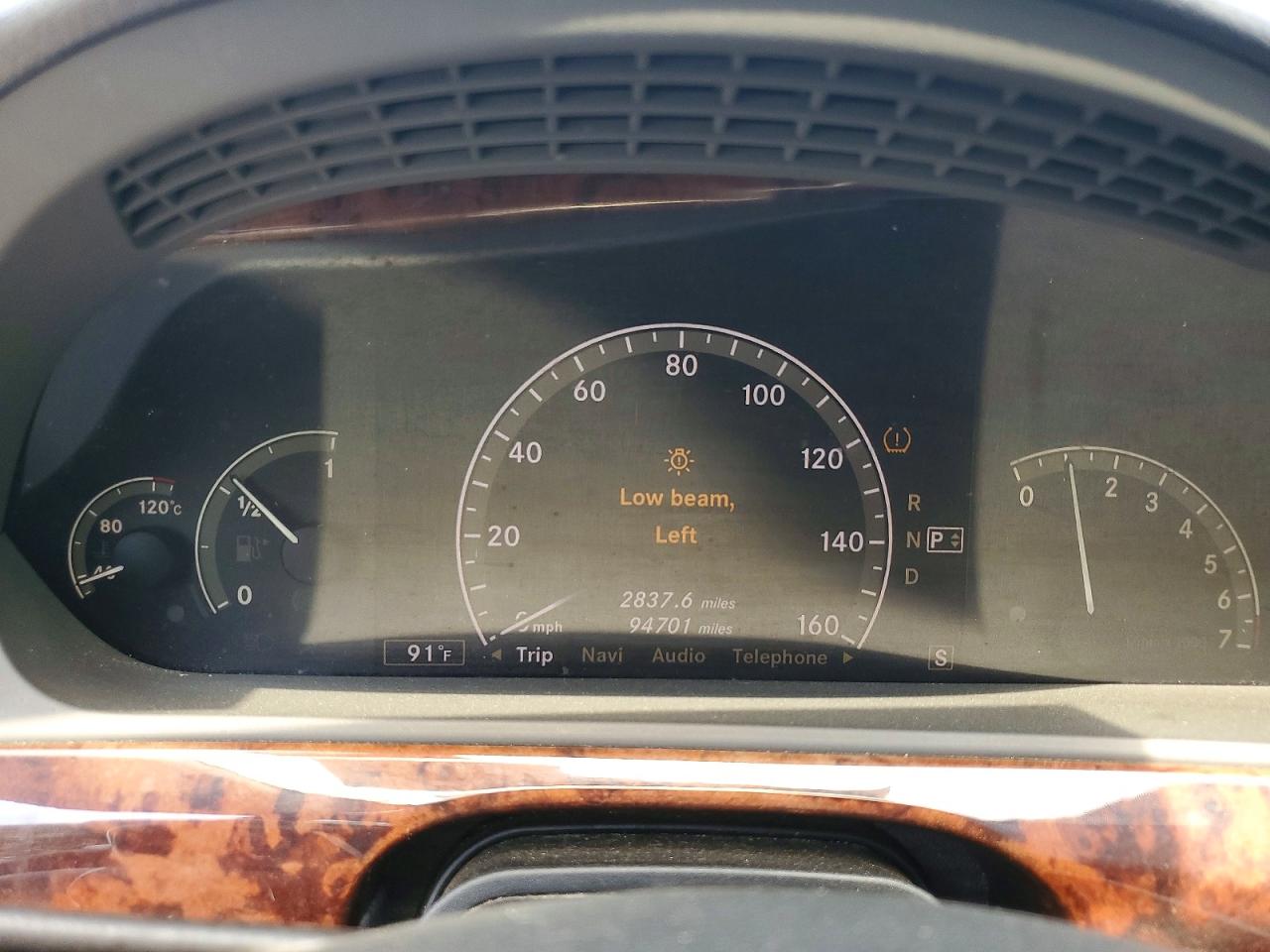 2007 Mercedes-benz S 550 Blue vin: WDDNG71X07A140856