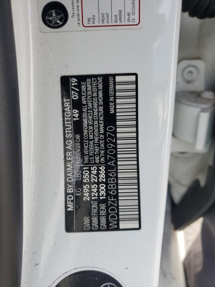 2020 Mercedes-benz E Amg 53 4matic   White vin: WDDZF6BB6LA709270