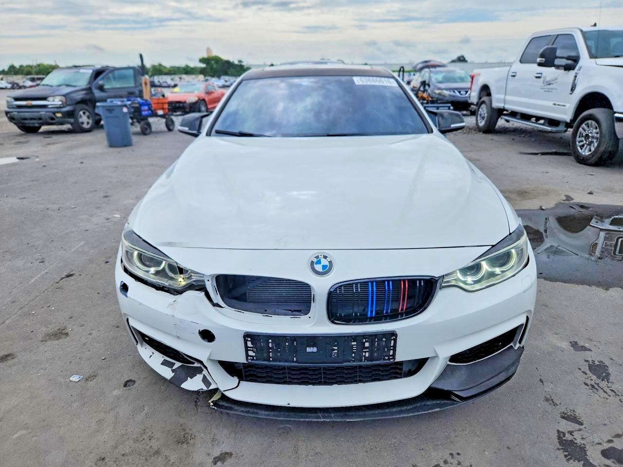 2015 Bmw 428 Xi Gran Coupe White vin: WBA4A7C51FD415339