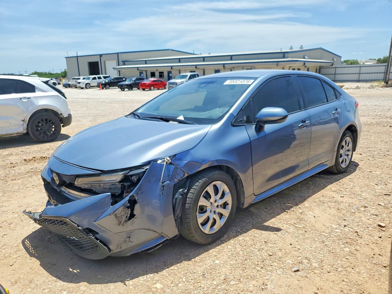 2022 Toyota Corolla Le Blue vin: JTDEPMAE8NJ219969