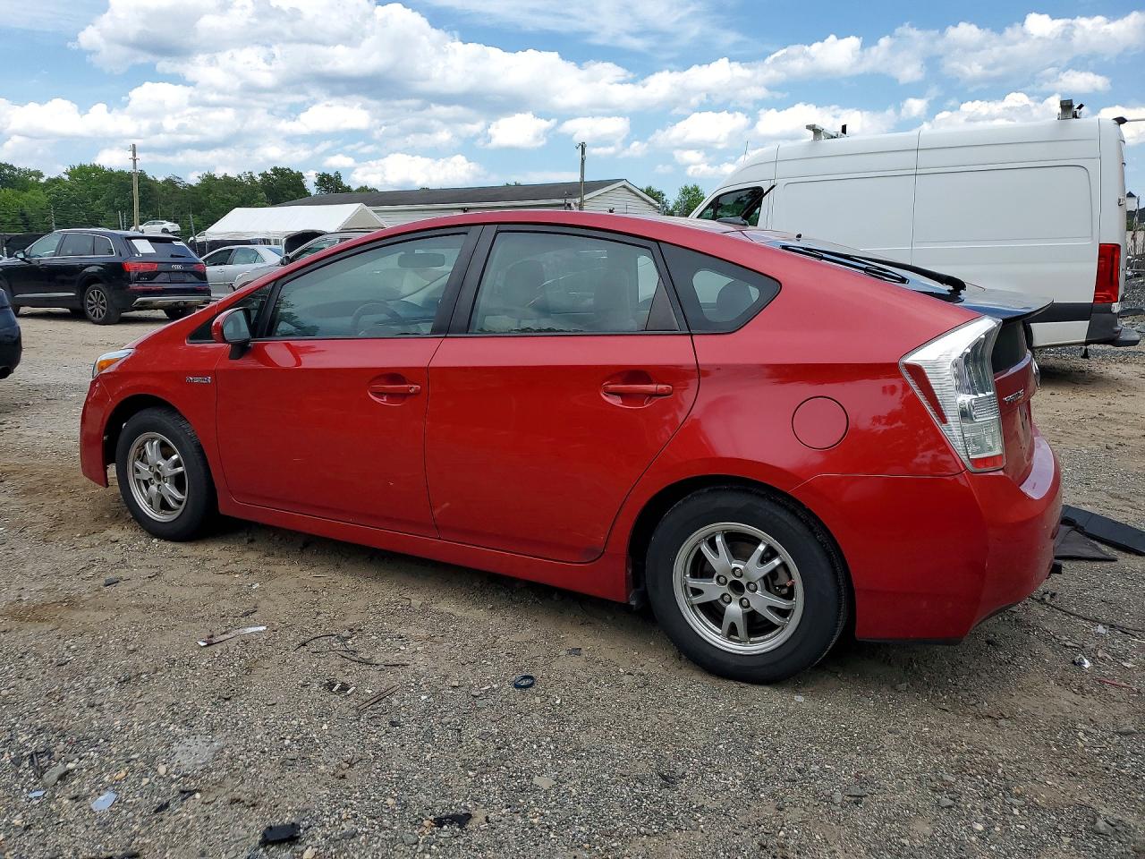 2010 Toyota Prius Ii Red vin: JTDKN3DU5A0191280