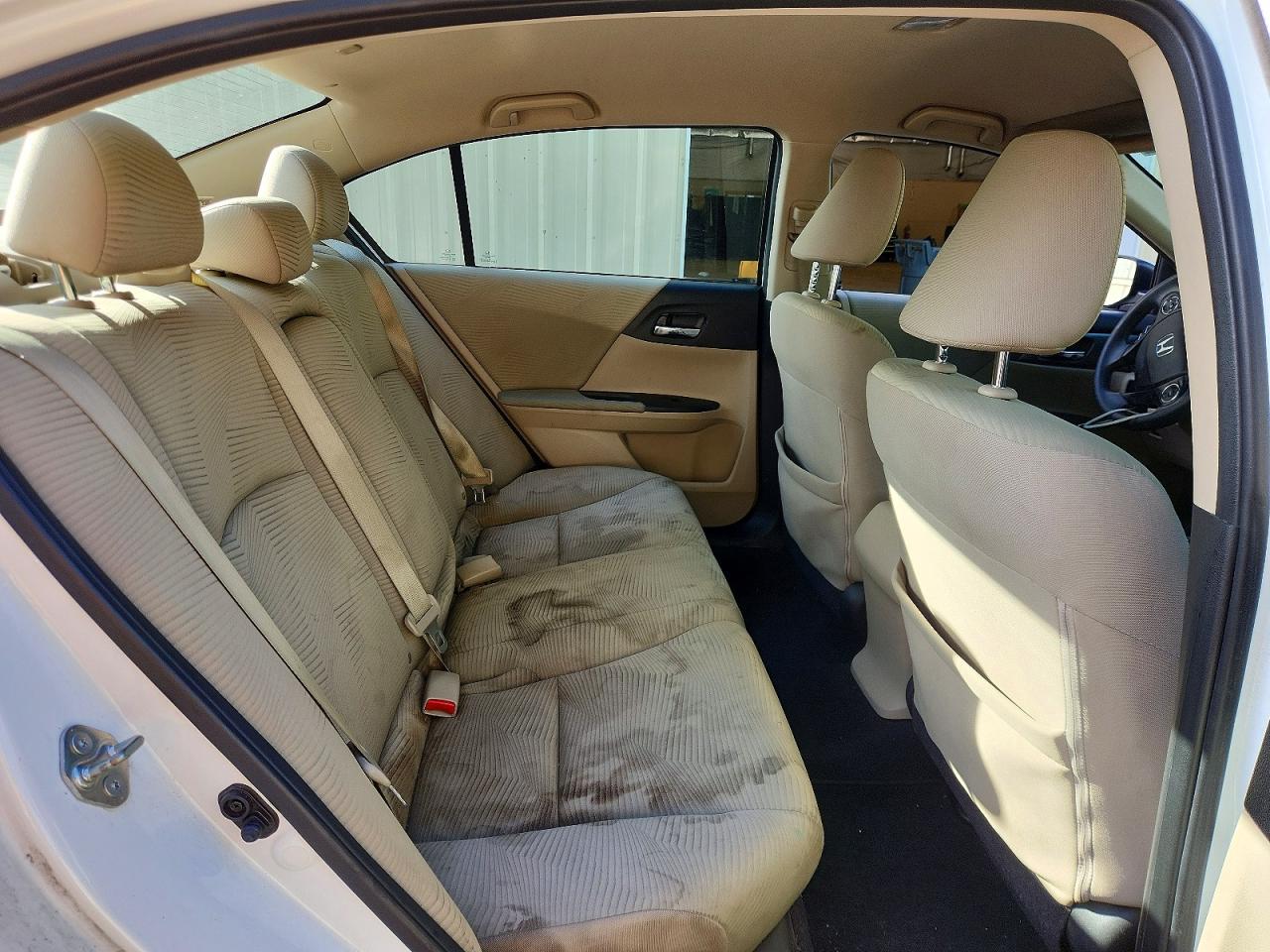 2015 Honda Accord Lx White vin: 1HGCR2F31FA220705