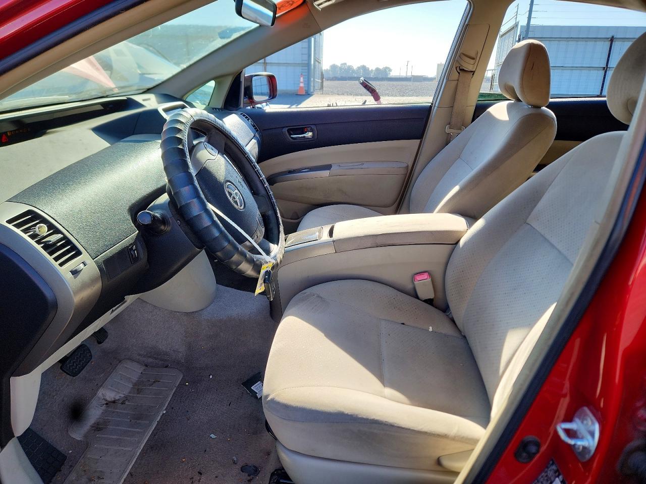 2008 Toyota Prius Base Red vin: JTDKB20U487749534