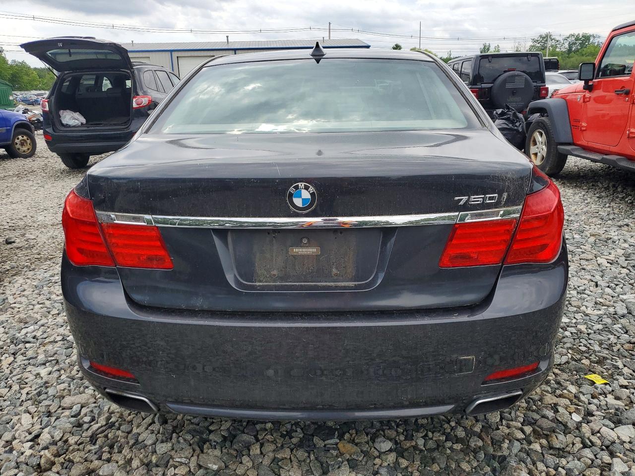 2012 Bmw 750 Xi Gray vin: WBAKC6C56CC396185