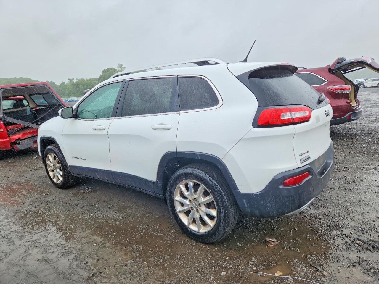 2015 Jeep Cherokee Limited White vin: 1C4PJMDS5FW647322