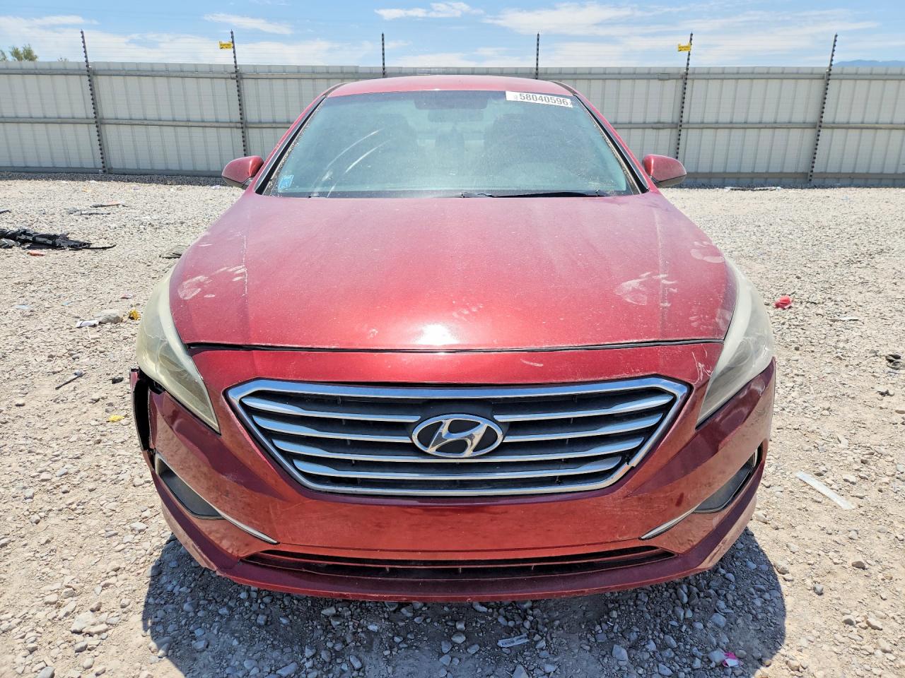 2015 Hyundai Sonata Se Red vin: 5NPE24AF7FH188909