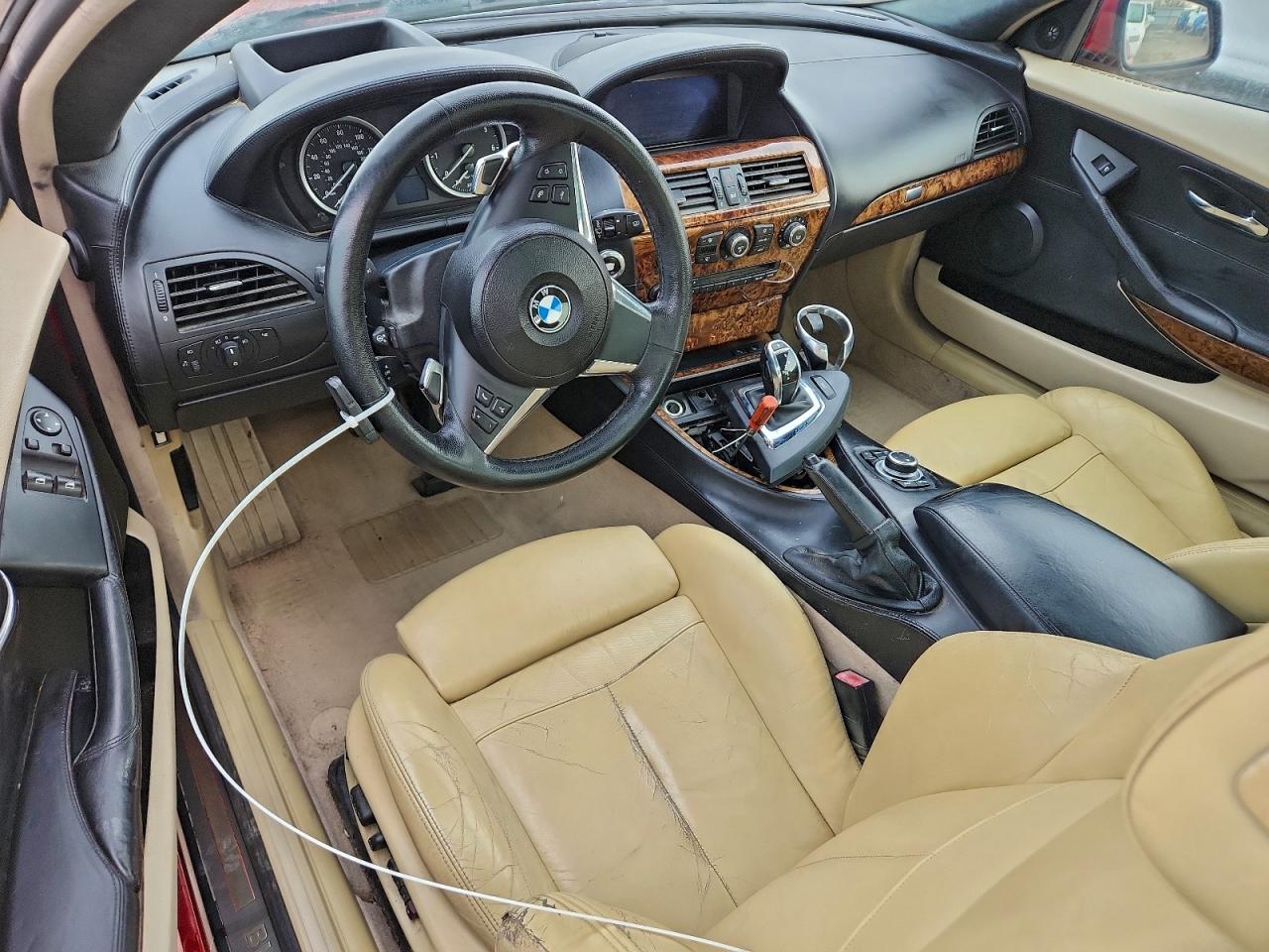 2010 Bmw 650 I Red vin: WBAEA5C50ACV93752
