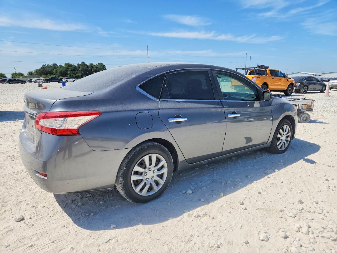 2015 Nissan Sentra S Gray vin: 3N1AB7AP2FY314043