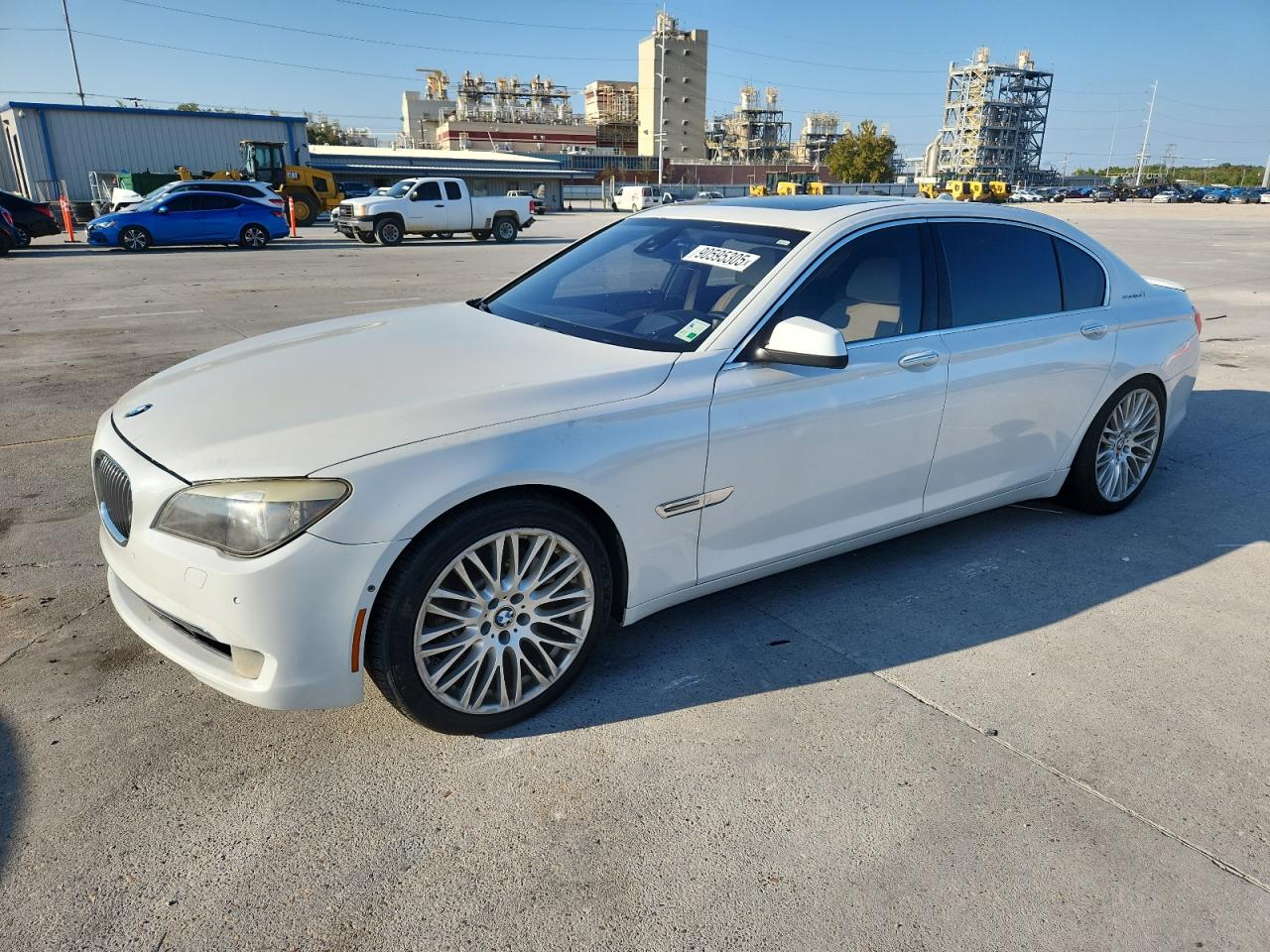 2011 Bmw 750 Li White vin: WBAKX8C59BC198179