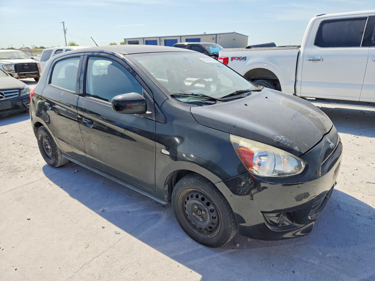 2015 Mitsubishi Mirage De Черный vin: ML32A3HJ5FH060891