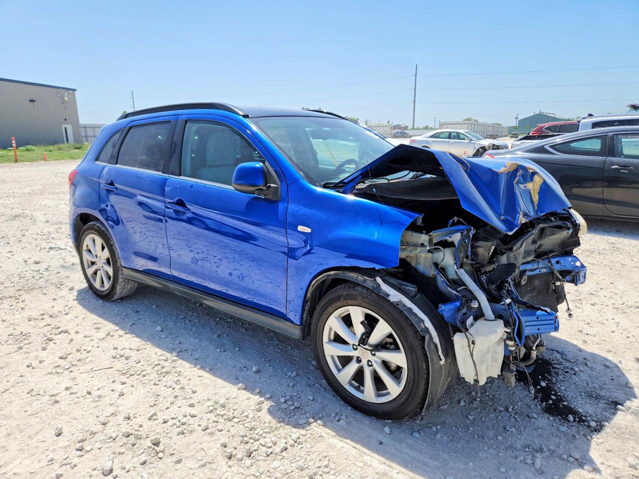 2015 Mitsubishi Outlander Sport Se Blue vin: 4A4AP4AU9FE034211