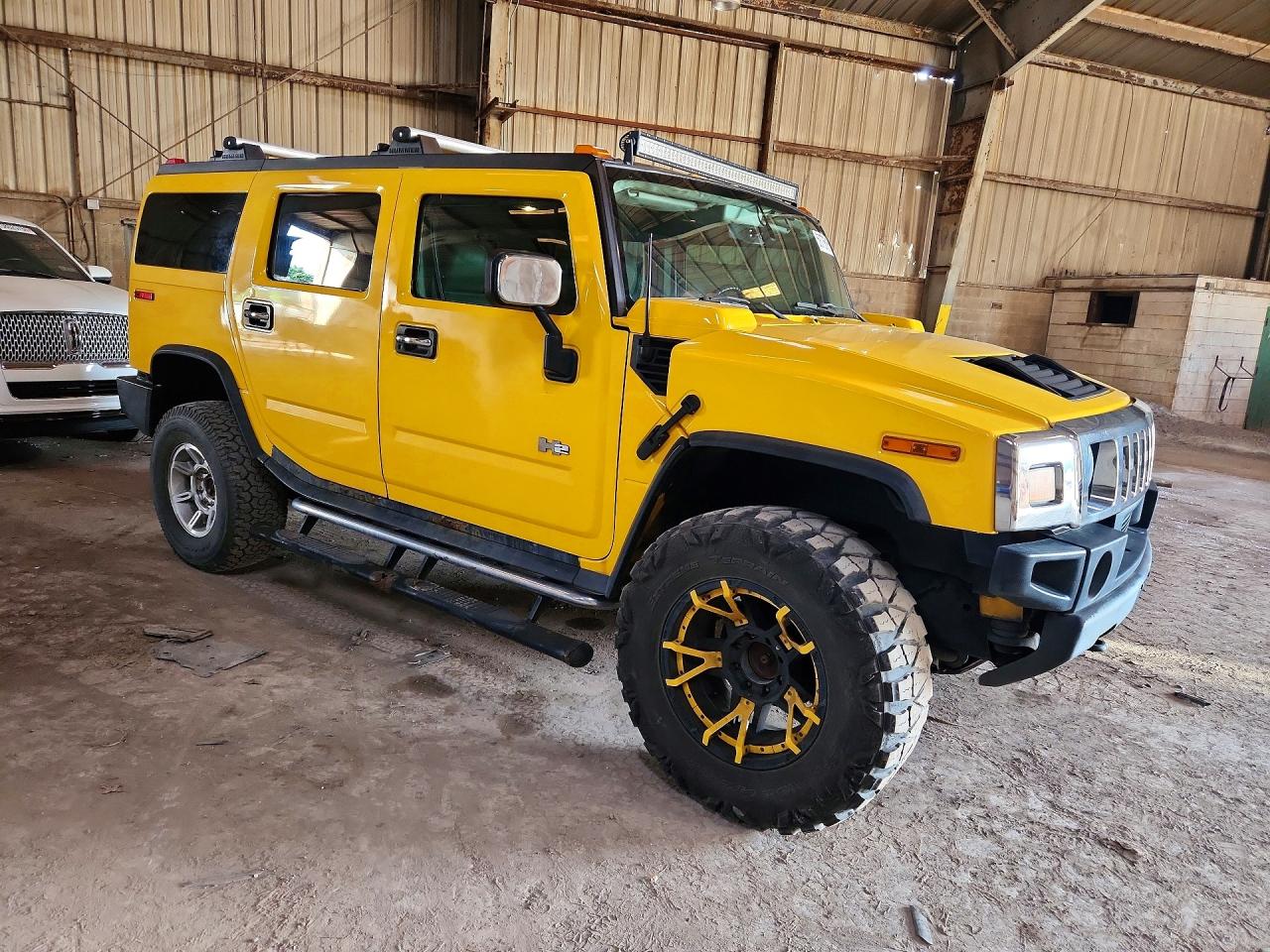 2004 Hummer H2 Желтый vin: 5GRGN23U14H121832