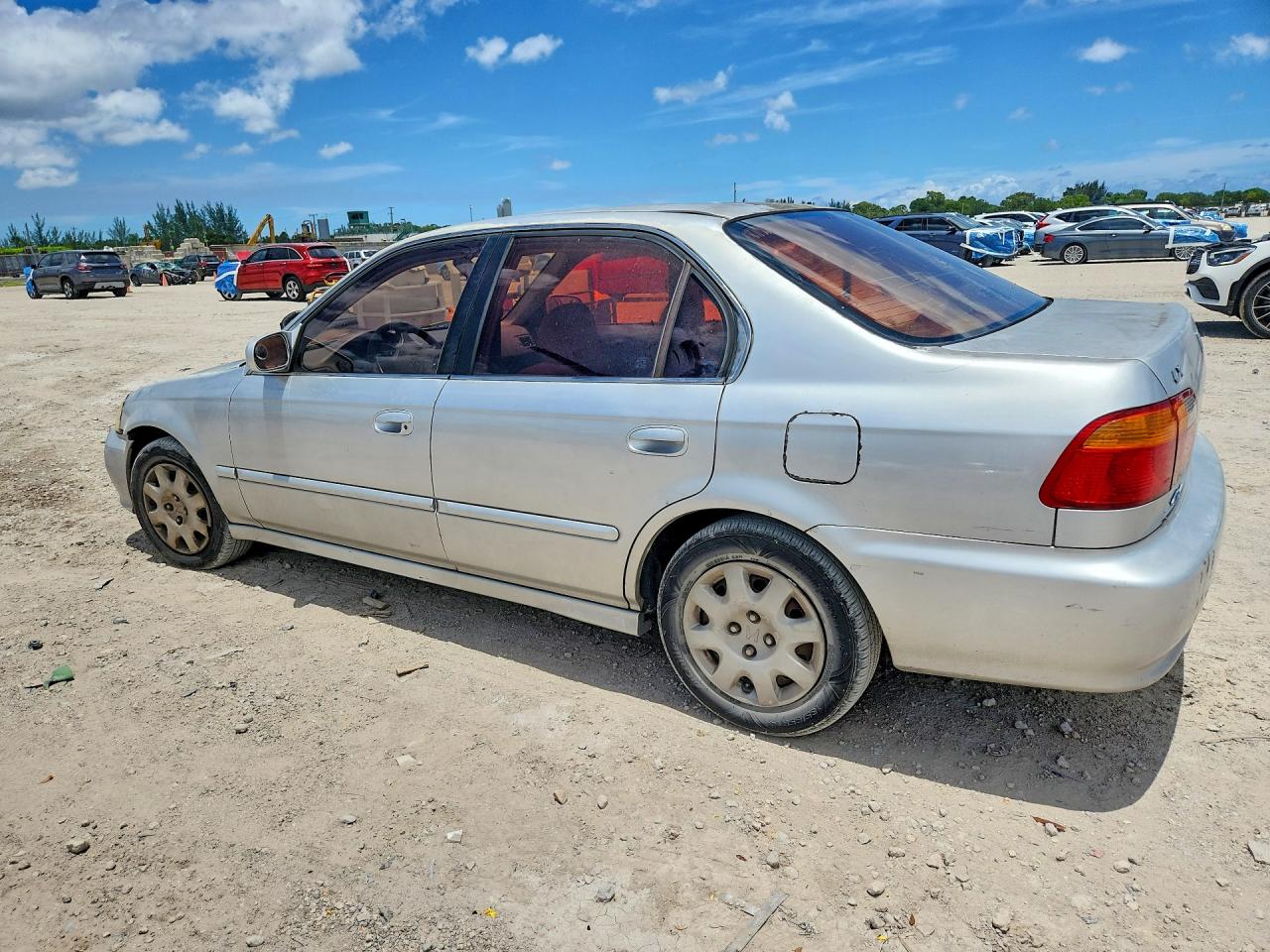 1999 Honda Civic Lx Silver vin: 1HGEJ6670XL015490