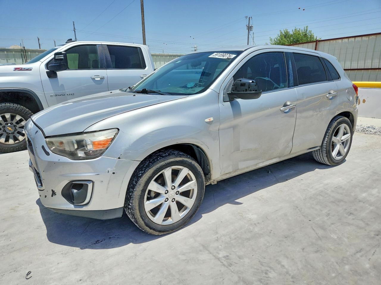 2014 Mitsubishi Outlander Sport Se Silver vin: 4A4AP4AU4EE019503