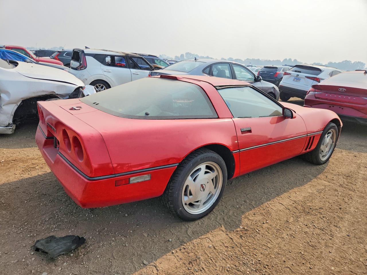 1988 Chevrolet Corvette Red vin: 1G1YY2183J5108055