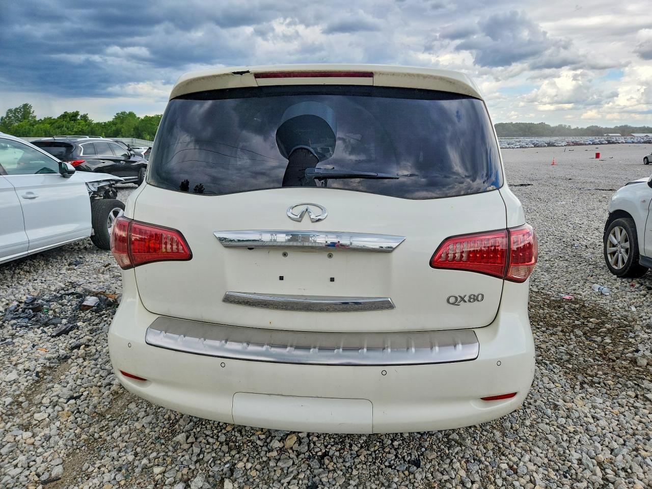 2015 Infiniti Qx80 Base White vin: JN8AZ2NE5F9085453